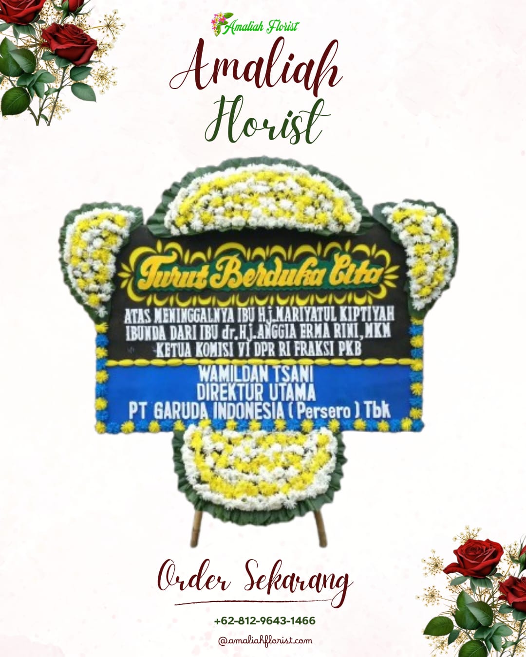 Papan Bunga Duka Cisaat